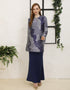 BAJU KURUNG PAHANG MODEN AVERY (NAVY BLUE)